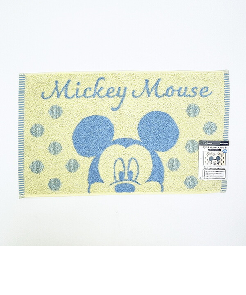 ディズニー ミッキー ミニタオルバスマット （水玉ミッキー） Disney