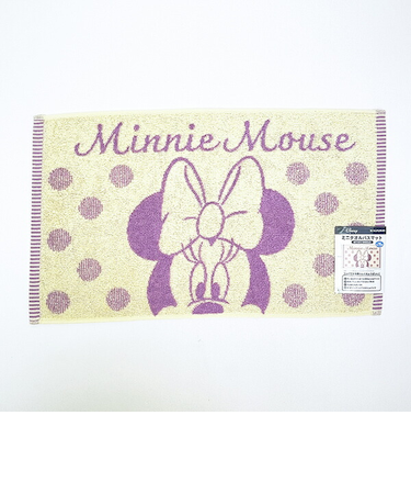 ディズニー ミニー ミニタオルバスマット （水玉ミニー） Disney
