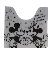 ディズニー ミッキーミニー 透明トイレマット シャイニングラブ Disney