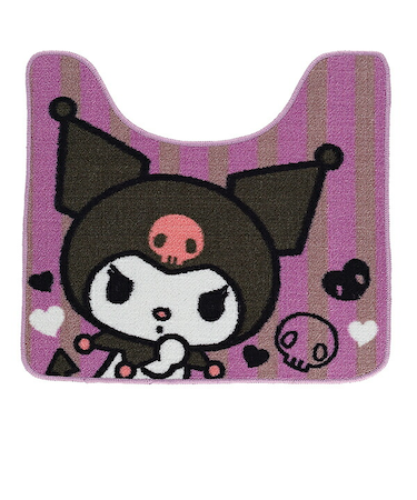 サンリオ クロミ トイレタリー2点セット (トイレマット・蓋カバーセット) リラックスハート Sanrio