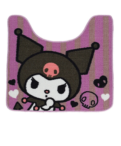 サンリオ クロミ トイレタリー2点セット (トイレマット・蓋カバーセット) リラックスハート Sanrio