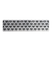 サンリオ クロミ 透明キッチンマット モノクロ並び(L) Sanrio 【45×180cm】