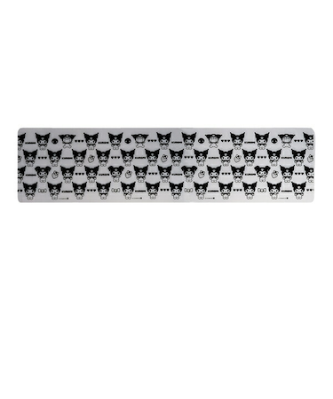 サンリオ クロミ 透明キッチンマット モノクロ並び(L) Sanrio 【45×180cm】