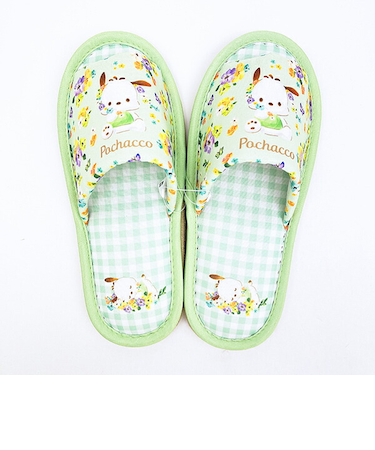 サンリオ ポチャッコ フラワーカーテン グリーン (22～24cm)  キッチン Sanrio