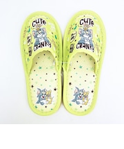 トムとジェリー スリッパ ライムポップ (22～24cm)  キッチン トムジェリ