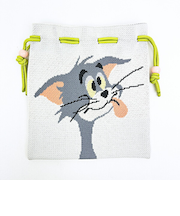 トムとジェリー トム チアフルニット巾着 トムジェリ