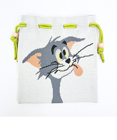 トムとジェリー トム チアフルニット巾着 トムジェリ