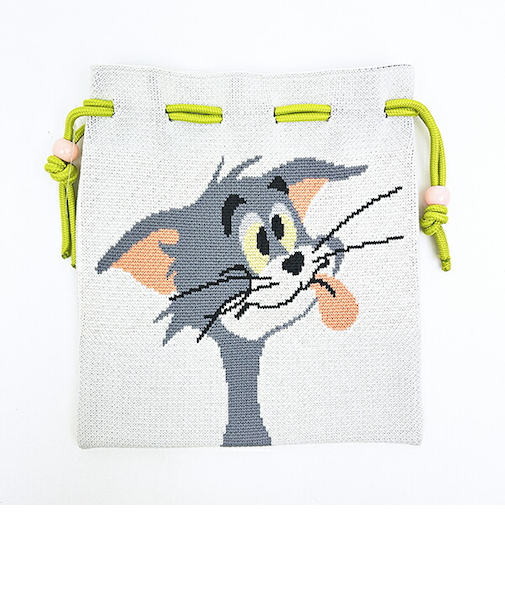 トムとジェリー トム チアフルニット巾着 トムジェリ