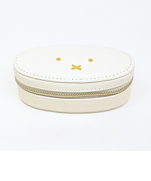 ミッフィー miffy オーバル トラベルジュエリーボックス (エクリュ)