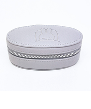 ミッフィー miffy オーバル トラベルジュエリーボックス (ラベンダーグレー)