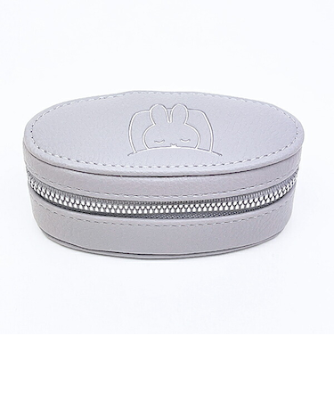 ミッフィー miffy オーバル トラベルジュエリーボックス (ラベンダーグレー)