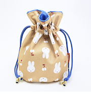 ミッフィー miffy 巾着 (イエロー) はんなりフラワー