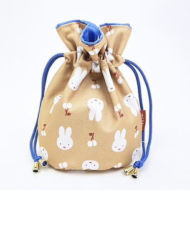 ミッフィー miffy 巾着 (イエロー) はんなりフラワー