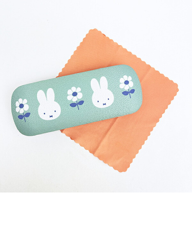 ミッフィー miffy メガネケース (グリーン) はんなりフラワー