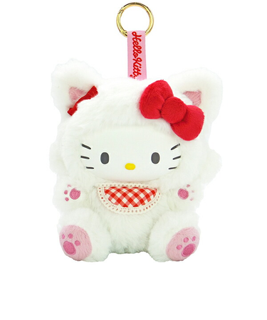 サンリオ ハローキティ ファインフェイスキャット ホワイト マスコット ぬいぐるみ Sanrio