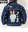 ミッフィー miffy ミントチェックミッフィー ジージャン(M) キャラジャン アパレル