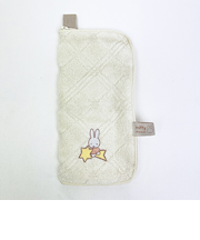 ミッフィー miffy どっとポーチ オーガニックコットン ホワイト
