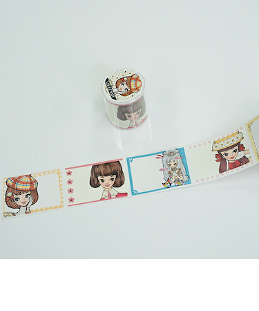 内藤ルネ ルネガール ロール付き付箋 文具