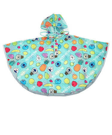 パペットスンスン キッズレインポンチョ 90cm ベビー