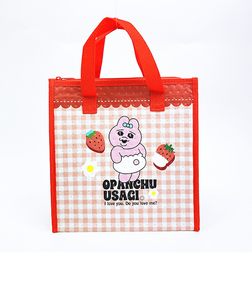 おぱんちゅうさぎ 不繊布ランチトートバッグ