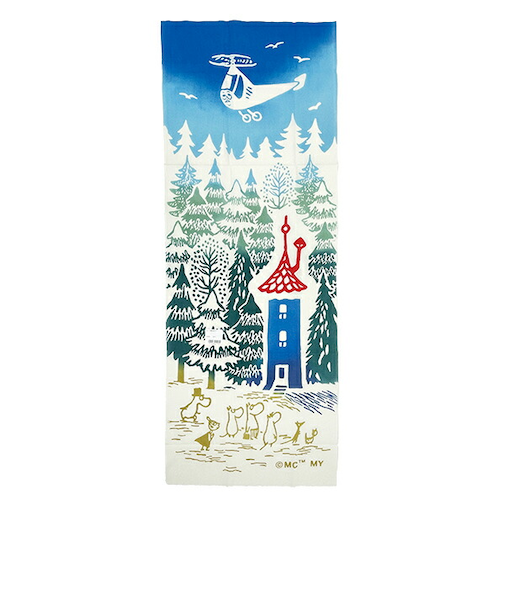 ムーミン 注染手ぬぐい (ヘリコプター) タオル 日本製 MOOMIN