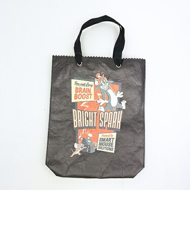 トムとジェリー レトロポスター トートバッグ ブラック