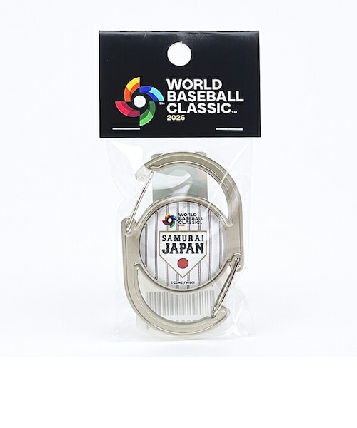 WBC 2026 (WORLD BASEBALL CLASSIC) カラビナ (ホワイト) キーホルダー