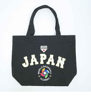 WBC 2026 (WORLD BASEBALL CLASSIC) キャンパストートバッグ (ブラック) 大谷翔平 侍ジャパン