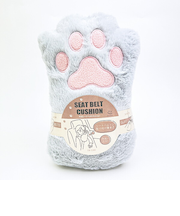 肉球シートベルトクッション グレー カー用品