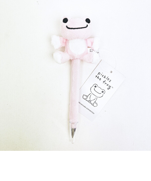 かえるのピクルス マスコットボールペン (ピンク) 文具