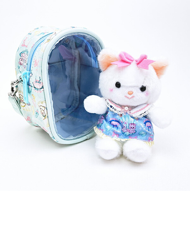 SWIMMER(スイマー) × 吉徳レトロ ミニ クリーミーねこ ぬいぐるみ 衣装＆ポーチセット(ブルー)