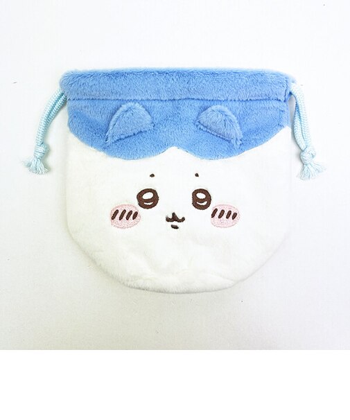 ちいかわ ハチワレ フェイス巾着 ポーチ