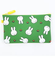ミッフィー miffy NUU(ヌウ) シリコンポーチ (フラワーグリーン)
