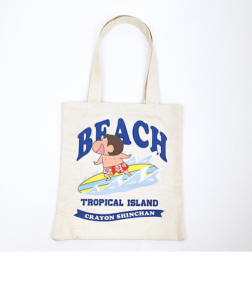 クレヨンしんちゃん サーファーしんちゃん A4トートバッグ 日焼け