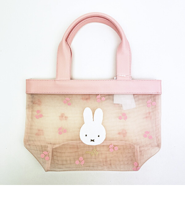 ミッフィー miffy メッシュミニトートバッグ ピンク チェリーフルールシリーズ ランチ