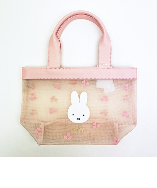 ミッフィー miffy メッシュミニトートバッグ ピンク チェリーフルールシリーズ ランチ