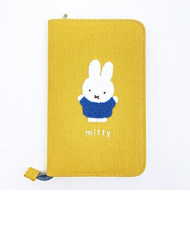 ミッフィー miffy フリーケース イエロー カラフルサガラ 母子手帳ケース