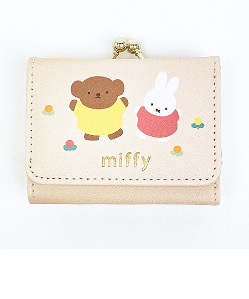 ミッフィー miffy 三つ折り財布 お花
