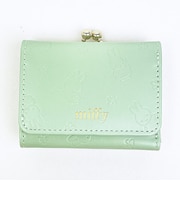 ミッフィー miffy 三つ折り財布 グリーン