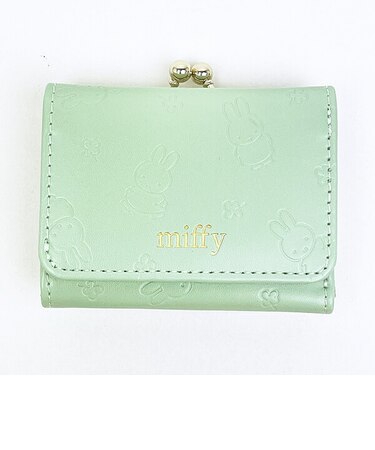 ミッフィー miffy 三つ折り財布 グリーン