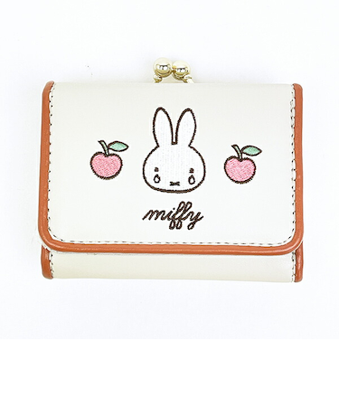 ミッフィー miffy 三つ折り財布 リンゴ