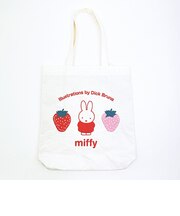 ミッフィー miffy 刺繍トートバッグ ストロベリー