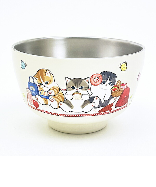 モフサンド 真空二重お椀 (450ml) ピクニック 食器 mofusand