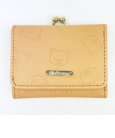 リラックマ 三つ折り財布 ブラウン
