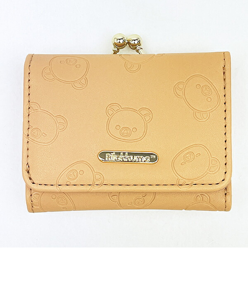 リラックマ 三つ折り財布 ブラウン