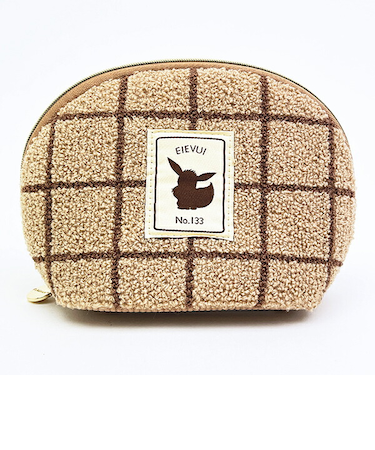 ポケットモンスター イーブイ ラウンドポーチ もこもこサガラシリーズ (ブラウン) ポケモン