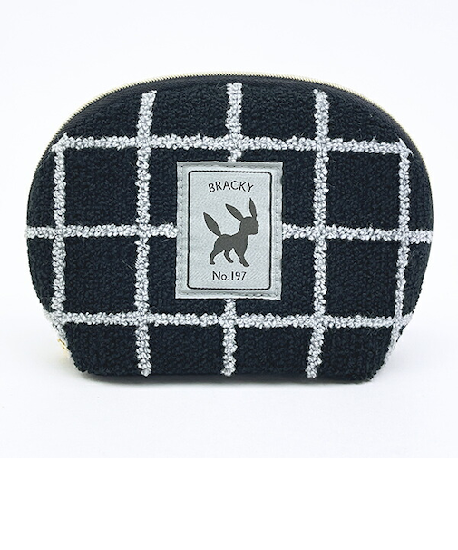 ポケットモンスター ブラッキー ラウンドポーチ もこもこサガラシリーズ (ブラック) ポケモン