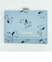 スヌーピー 3つ折り財布 (ブルー) SNOOPY