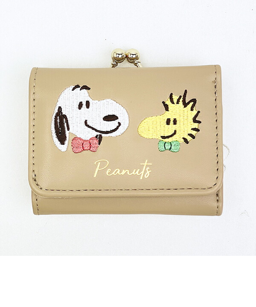 スヌーピー 3つ折り財布 (ブラウン) SNOOPY