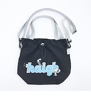 スヌーピー 巾着ショルダーバッグ ブラック SNOOPY